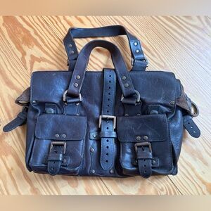 Mulberry Dark Brown Leather Vintage Mulberry very nice thick leather